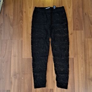 Jay Manuel Black Lace Leggings